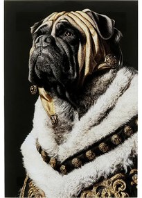 Πίνακας King Pug 40x0,4x60 εκ. - Μαύρο