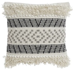 Μαξιλάρι DKD Home Decor Μαύρο Μπεζ 45 x 10 x 45 cm Boho