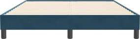 vidaXL Box Spring Κρεβάτι χωρίς στρώμα Σκούρο μπλε Βελούδινο