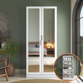 Ντουλάπα Λευκό BROFOFI 90x57.5x210