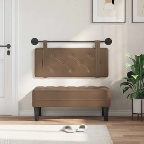 vidaXL Κρεμαστό Κεφαλάρι Επιτοίχιο Καπουτσίνο 100 cm Τεχνητό Δέρμα