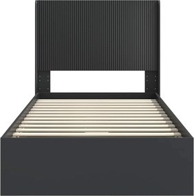 vidaXL Καλάθι με αποθήκη και κεφαλάρι Μαύρο 90 x 190 cm