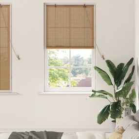 vidaXL Ρολά και Σκίες Παραθύρων Ανοιχτό καφέ 80 x 160 cm Μπαμπού