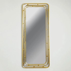 Καθρέπτης Τοίχου 751-11032 50x4x120cm Gold Estheti Home Metal, Glass