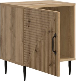 vidaXL Κομοδίνο Artisan Δρυς 43 x 34,5 x 50 εκ Επεξεργασμένο Ξύλο