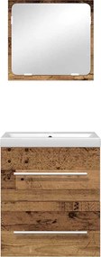 vidaXL Σετ Επίπλων Μπάνιου 2 pcs Παλιό Ξύλο Επεξεργασμένο ξύλο