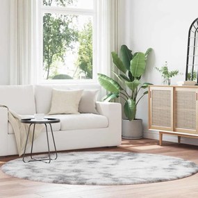 vidaXL Χαλί Shaggy με Ψηλό Πέλος NAVARRA Ασημί Γκρι 200x200 εκ.