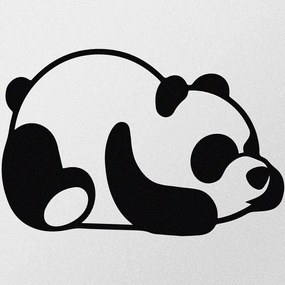 Διακοσμητικό Τοίχου Panda 279ENZ1157 50x33cm Black Wallity Μέταλλο