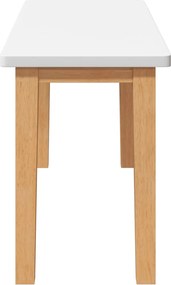 Πάγκος vidaXL 90 cm από μασίφ ξύλο καουτσούκ