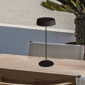 Επιτραπέζιο Φωτιστικό Επαναφορτιζόμενο LED Zambelis E289 Black