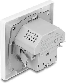 DELOCK πρίζα τοίχου 11499 με θύρες φόρτισης USB &amp; USB-C, 18W PD, λευκή