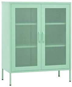 vidaXL Ντουλάπι Αποθήκευσης Χρώμα Μέντα 80 x 35 x 101,5 εκ. Ατσάλινο