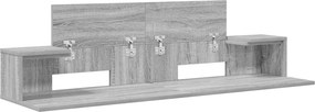 vidaXL Γραφείο Στούντιο Γκρι Sonoma 152 x 36 x 19,5 εκ.