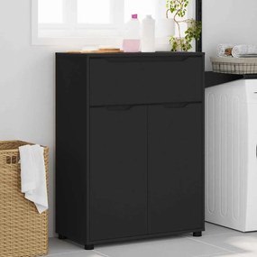 vidaXL Ντουλάπι Μπάνιου Μαύρο 72,5 x 36,5 x 100 εκ Επεξεργασμένο ξύλο