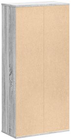 vidaXL Βιβλιοθήκη Γκρι Sonoma 50x25x105 εκ. από Επεξεργ. Ξύλο