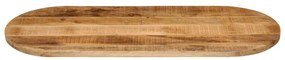vidaXL Επιφάνεια Τραπεζιού Οβάλ 120x60x3,8 εκ Μασίφ Ακατ. Ξύλο Μάνγκο