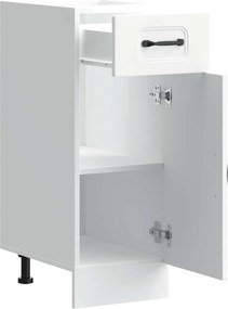 vidaXL ντουλάπι βάσης κουζίνας Kalmar Λευκό από Επεξεργασμένο Ξύλο