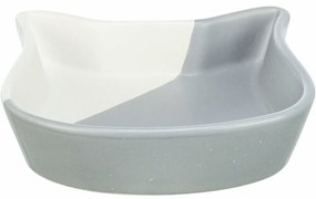 Τροφοδότης γατών Trixie Λευκό Γκρι Κεραμικά