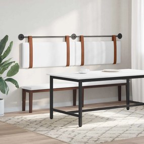 vidaXL Κρεμαστό Κεφαλάρι Λευκός Αντίκα PU