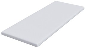 vidaXL Στρώματα Λευκό 80 x 200 cm 100% ύφασμα πολυεστέρα με τζακάρ