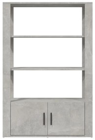vidaXL Ντουλάπι Γκρι Σκυροδέματος 80x30x119,5 εκ. Επεξεργασμένο Ξύλο