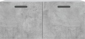 vidaXL Ντουλάπι Τοίχου Γκρι Σκυρ. 80x36,5x35 εκ. Επεξεργασμένο Ξύλο