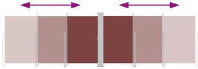 vidaXL Σκίαστρο Πλαϊνό Συρόμενο Καφέ 180 x 600 εκ.