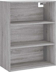 vidaXL Ντουλάπι Γκρι Sonoma 69,5 x 34 x 180 εκ. Επεξεργασμένο Ξύλο