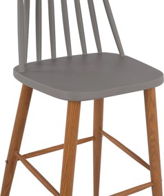ΣΚΑΜΠΟ ΜΠΑΡ HM8459.10 VANESSA ΣΕ ΓΚΡΙ ΧΡΩΜΑ 43x49x107 εκ.