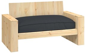 vidaXL Μαξιλάρι παλέτας για κάθισμα Μαύρο 120 x 80 x 12 cm