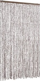 vidaXL Σήτα Εντόμων Taupe / Λευκό 118x220 εκ. από Σενίλ