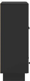 vidaXL Πλαϊνό γραφείο Μαύρο 66 x 34,5 x 95 εκ.