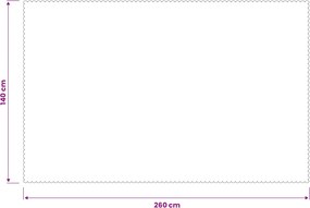 vidaXL Ύφασμα Τραπέζης Κόκκινο 140 x 260 cm Ορθογώνιος