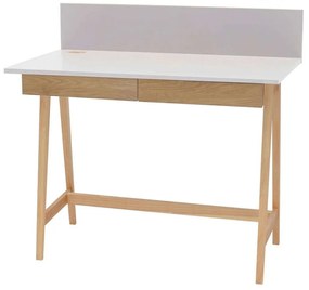 Γραφείο Luka LUKA2DOFASH8 110x50x75cm Natural-Pearl Grey