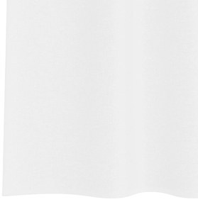 vidaXL Κουρτίνες με κουρτίνες 2 pcs Λευκό 140 x 225 cm Πολυεστέρας