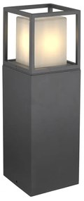 Adeleq Κολώνα Αλουμινίου Τετράγωνη W15xH50cm Ντουί Ε27 IP54 Γραφίτης 9-731