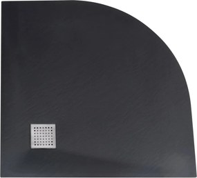 vidaXL Βάση Ντουζιέρας Μαύρη 90 x 90 εκ. από SMC