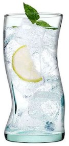Ποτήρι Νερού Amorf Long DrinkSP420928K4 440ml Γυάλινο Clear Espiel Glass