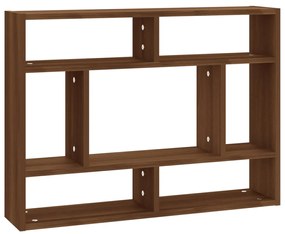 vidaXL Ραφιέρα Τοίχου Καφέ Δρυς 75x16x55 εκ. από Επεξεργασμένο Ξύλο
