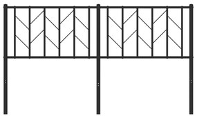 vidaXL Κεφαλάρι Μαύρο 150 εκ. Μεταλλικό