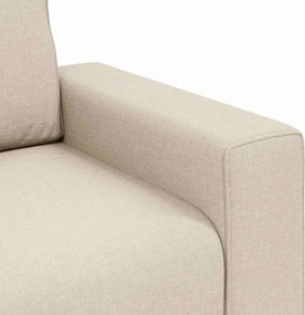 vidaXL Καθίσμα Σαλονιού Μπεζ 100 cm Ύφασμα μείγματος λινών