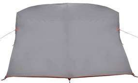 vidaXL Σκηνή Camping Γκρι και πορτοκαλί 275 x 230 x 140 εκ.
