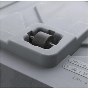 Βάζο Λουλουδιών Deroma Ανθρακί 99 cm Πλαστική ύλη Ορθογώνιο Σύγχρονη