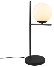 Φωτιστικό Επιτραπέζιο Pure 502000132 1xE14 28W 18x52cm Black-White Trio Lighting Μέταλλο,Γυαλί