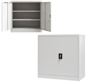 Ντουλάπα Armon Μεταλλική Ανοιχτό Γκρί 90x45x90 εκ. 90x45x90 εκ.