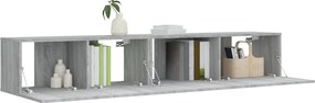 vidaXL Σετ Επίπλων Τηλεόρασης 2 Τεμαχίων Γκρι Sonoma Επεξεργ. Ξύλο