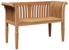 vidaXL Πάγκος Κήπου 127.5x52x80 εκ. Μασίφ Ξύλο Teak