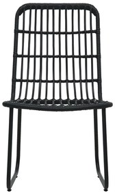 vidaXL Σετ Τραπεζαρίας Εξωτερικού Χώρου 5 τεμ. από Συνθ. Ρατάν/Γυαλί