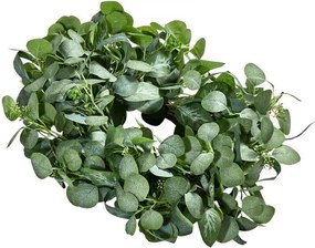 VEVOR Artificial Decorative Wreath 26 in Green Eucalyptus Leaves Year Round