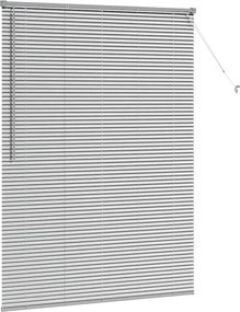 vidaXL Βενετσιάνικες Ρόδες Ασημί 175 x 130 εκ Αλουμίνιο